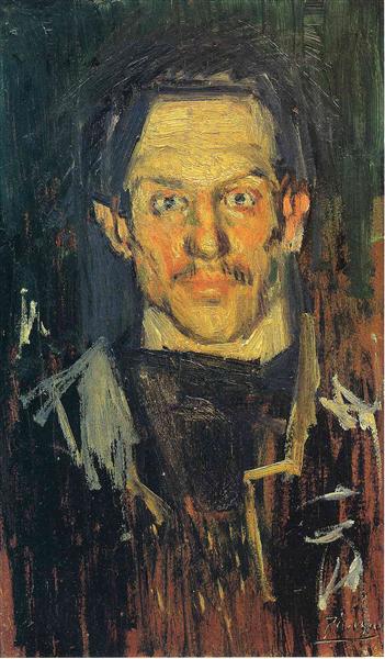 Pablo Picasso Classical Oil Painting Early Years Self Portrait